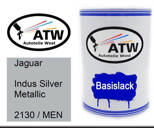 Jaguar, Indus Silver Metallic, 2130 / MEN: 500ml Lackdose, von ATW Autoteile West.